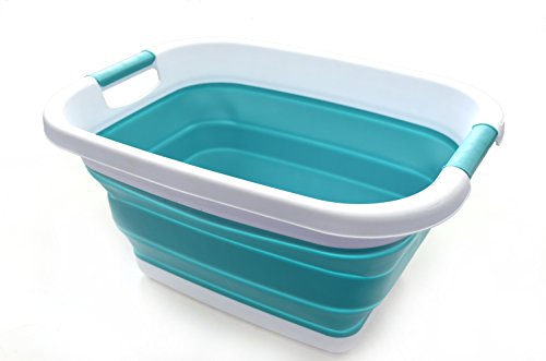 SAMMART Collapsible Laundry Basket - Foldable Storage Container/Organizer - Portable Washing Bin/Tub - Space Saving Hamper - Car Trunk Storage Box