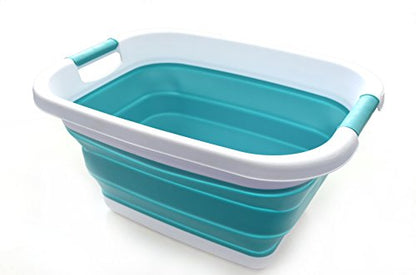 SAMMART 25L Collapsible Laundry Basket/Tub - Foldable Storage Container/Organizer, Water Capacity: 20L