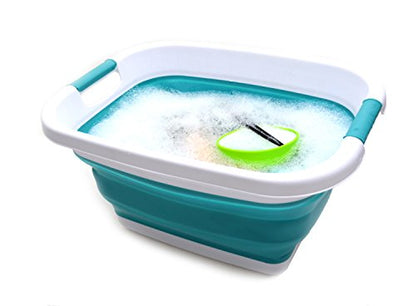 SAMMART Collapsible Laundry Basket - Foldable Storage Container/Organizer - Portable Washing Bin/Tub - Space Saving Hamper - Car Trunk Storage Box