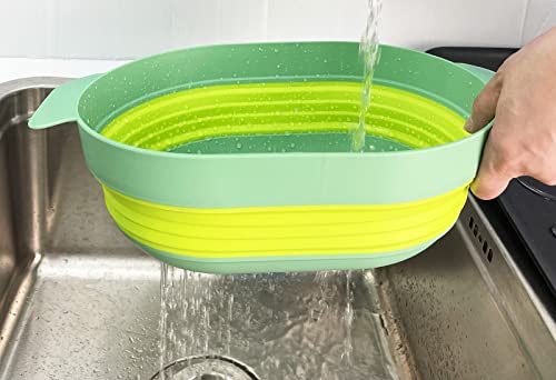 SAMMART 3L Over The Sink Oval Colander