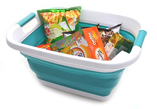 SAMMART Collapsible Laundry Basket - Foldable Storage Container/Organizer - Portable Washing Bin/Tub - Space Saving Hamper - Car Trunk Storage Box