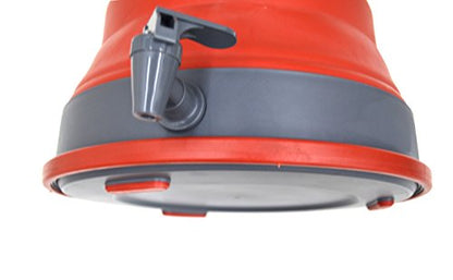 SAMMART 12.5L Portable Water Carrier,Collapsible Water Container, Emergency Cube Water Carrier, Outdoor Water Storage for Camping Hiking Climbing Backpacking (Red (Set of 2))