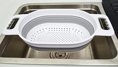 SAMMART 5L Over The Sink Oval Colander
