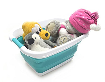 SAMMART Collapsible Laundry Basket - Foldable Storage Container/Organizer - Portable Washing Bin/Tub - Space Saving Hamper - Car Trunk Storage Box