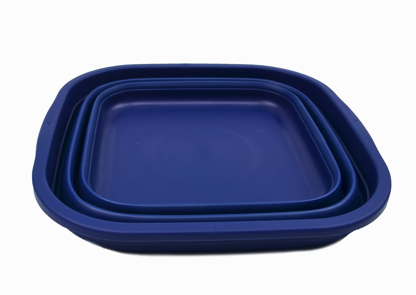 SAMMART 5.5L Collapsible Tub - Foldable Dish Tub - Portable Washing Basin - Space Saving Plastic Washtub (Royal Blue)