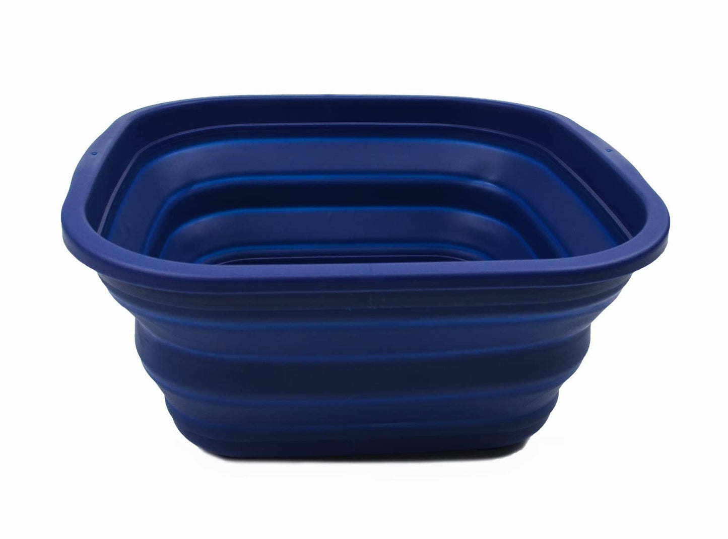 SAMMART 5.5L Collapsible Tub - Foldable Dish Tub - Portable Washing Basin - Space Saving Plastic Washtub (Royal Blue)