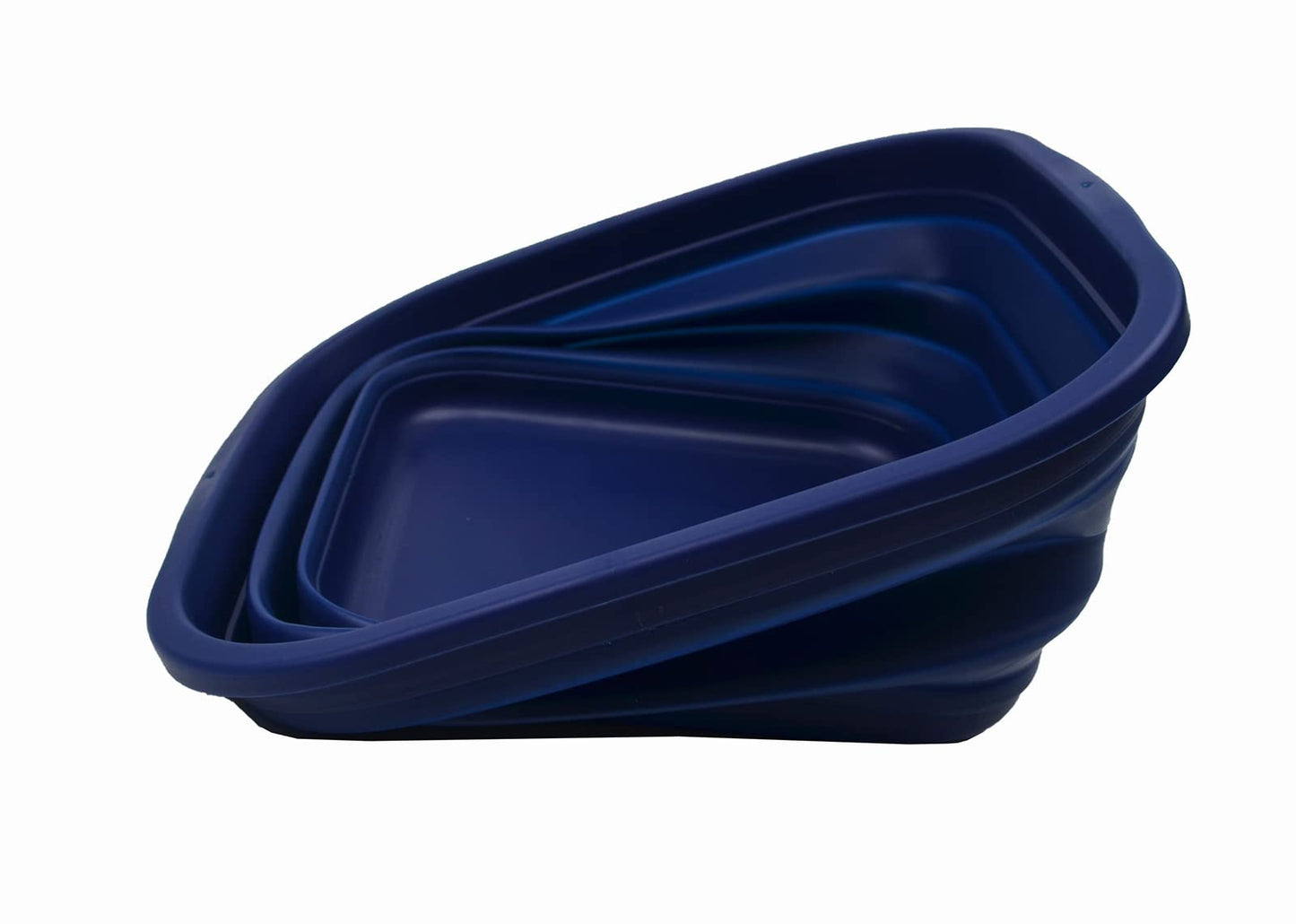 SAMMART 5.5L Collapsible Tub - Foldable Dish Tub - Portable Washing Basin - Space Saving Plastic Washtub (Royal Blue)