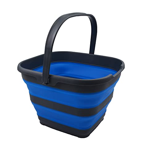 SAMMART 10L Collapsible Rectangular Handy Basket/Bucket
